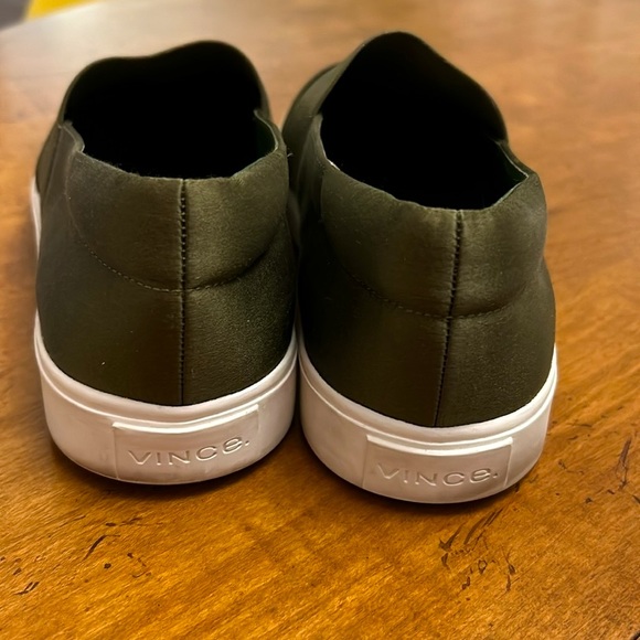 Vince Corbin Satin Slip-on Loafers, Size 38.5/8. - Picture 5 of 9